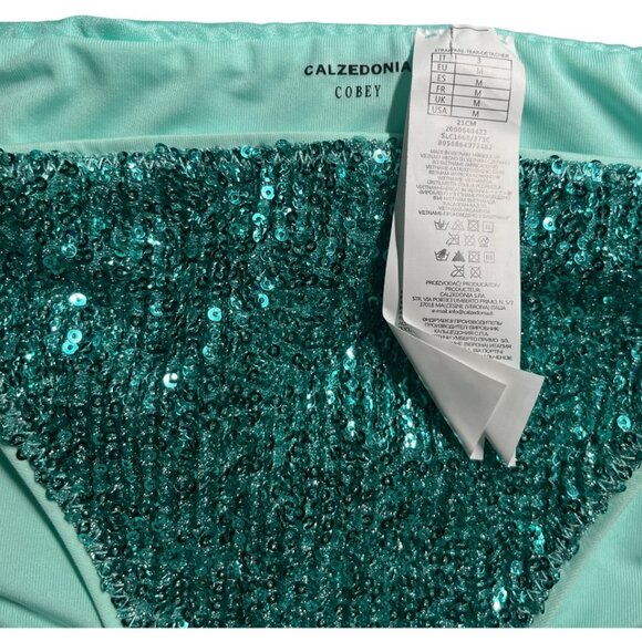 Calzedonia Sequin Aqua Green Bikini Set - Picture 2 of 5